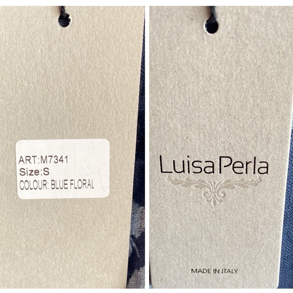 Luisa Perla NWT Made In Italy Sleeveless Button Back 100% Linen Midi Dress Small - Picture 10 of 12